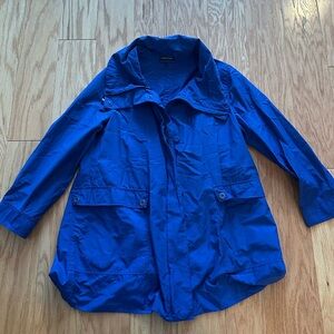 Eileen Fisher Royal Blue Raincoat Small
